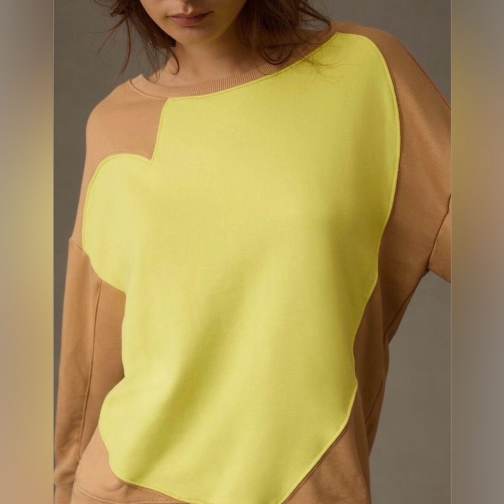 Maeve Exploded Hearts Pullover Sweater